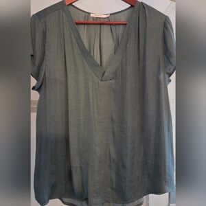 Ricki's Olive Green V-Neck Blouse